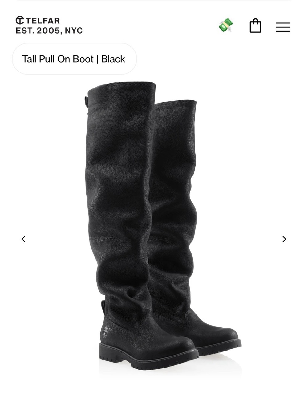 PRICE FIRM-Timberland Telfar Premium Tall Pull-On Boots